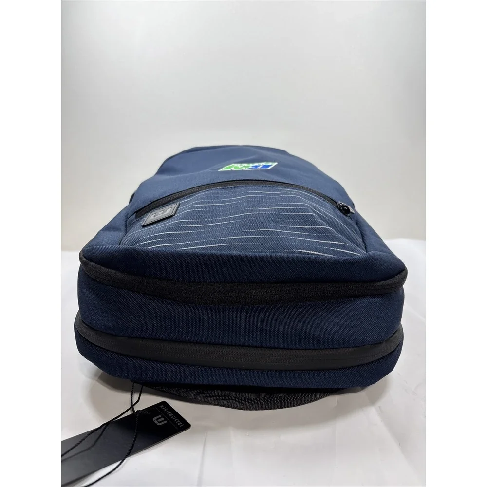 TravisMathew Approach Backpack TMB100 Golf‎ Blue Laptop Compartment Company Logo
